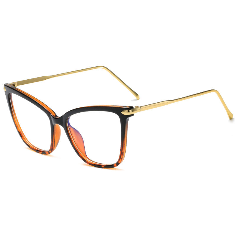 Dame Cat-Eye Briller med filigran metallramme Luvikno