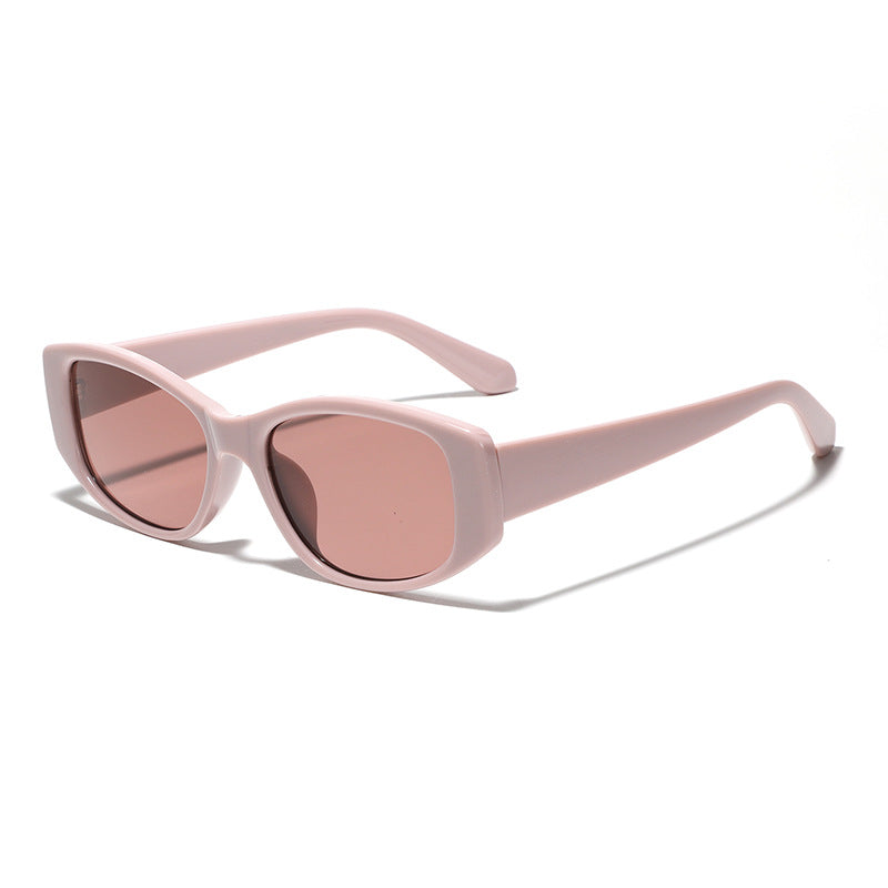 Dame moteriktig katteøye-solbrille med holografisk design Luvikno