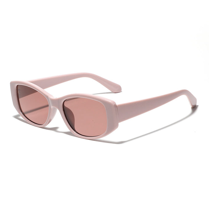 Dame moteriktig katteøye-solbrille med holografisk design Luvikno