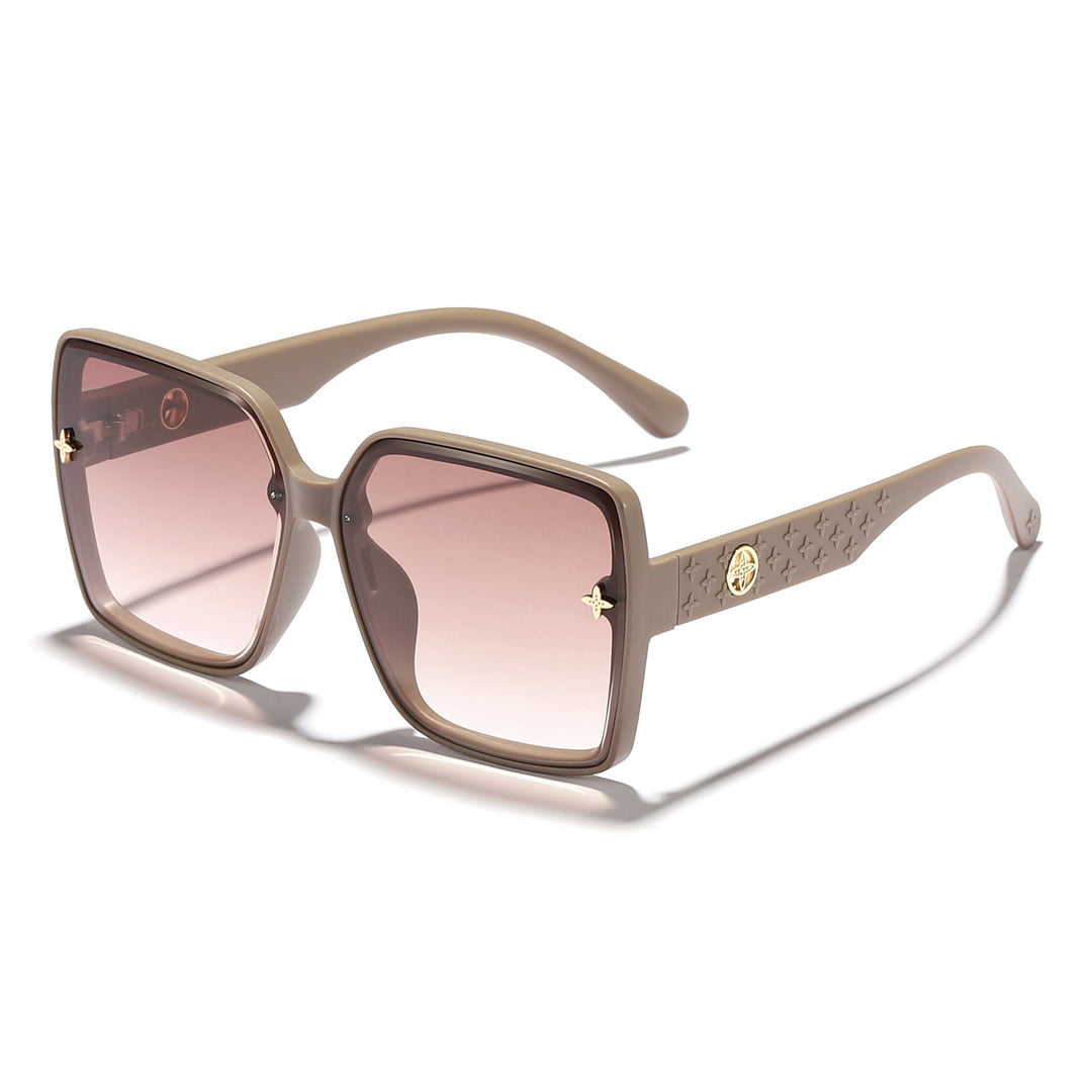 Dame oversized kvadratisk solbrille med elegant design Luvikno