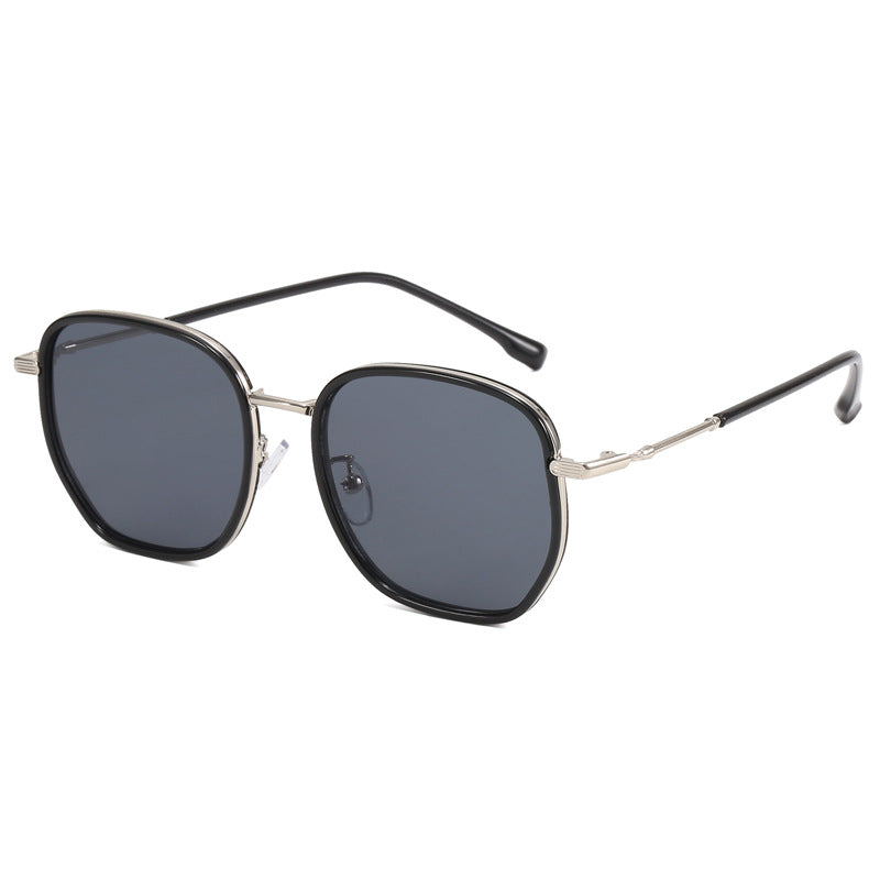 Dame geometrisk oversized solbrille Luvikno