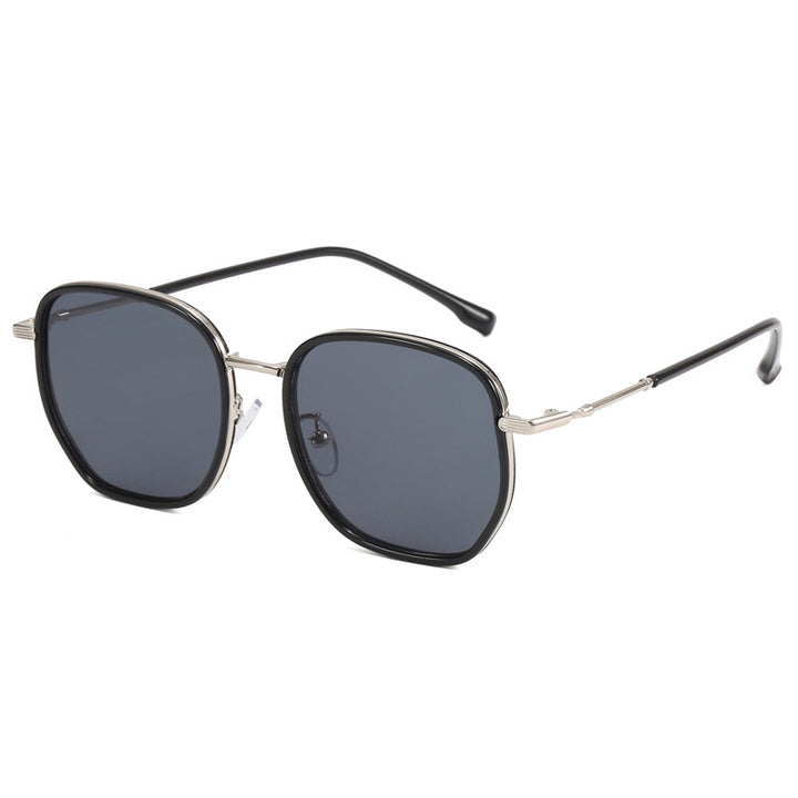 Dame geometrisk oversized solbrille Luvikno