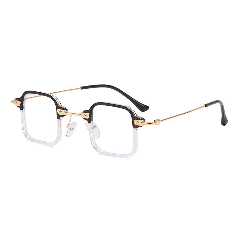 Dame geometrisk solbrille med stilfull metallramme Luvikno