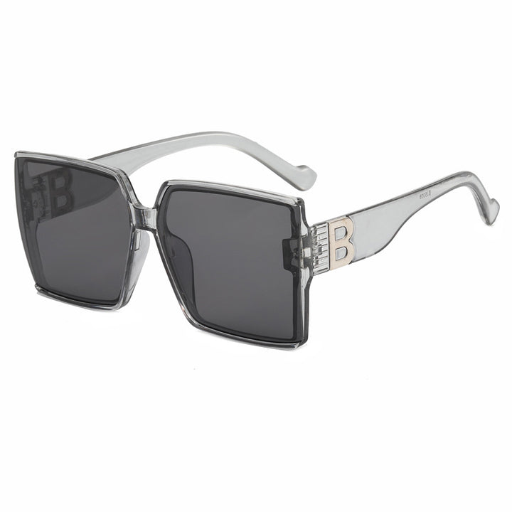 Dame Overdimensjonert Solbrille med luksuriøs Detalj Luvikno