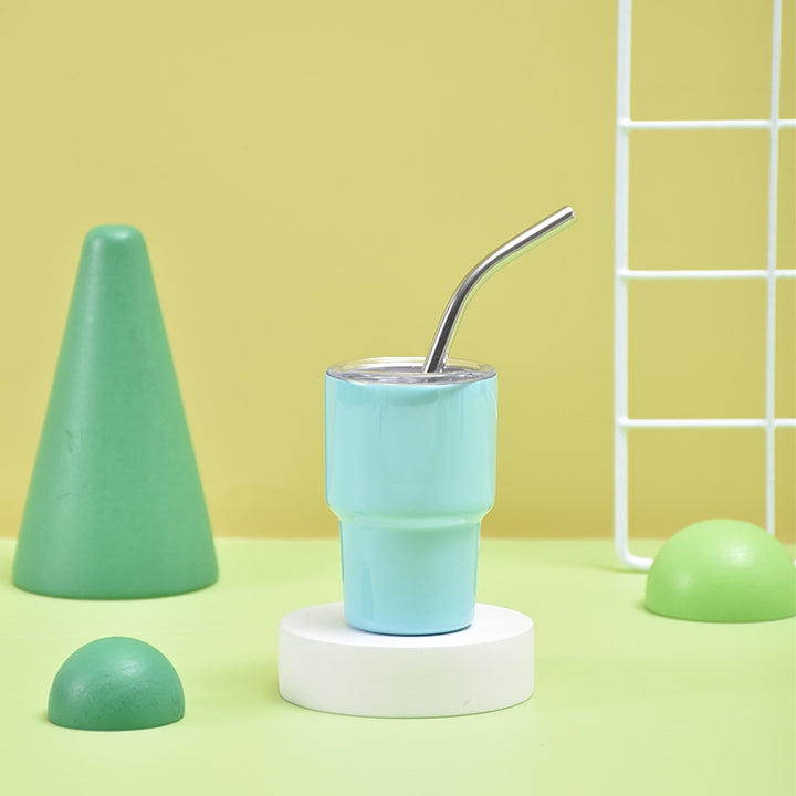 Unisex Isolert Drikkebecher med Rustfritt Stål Straw Luvikno
