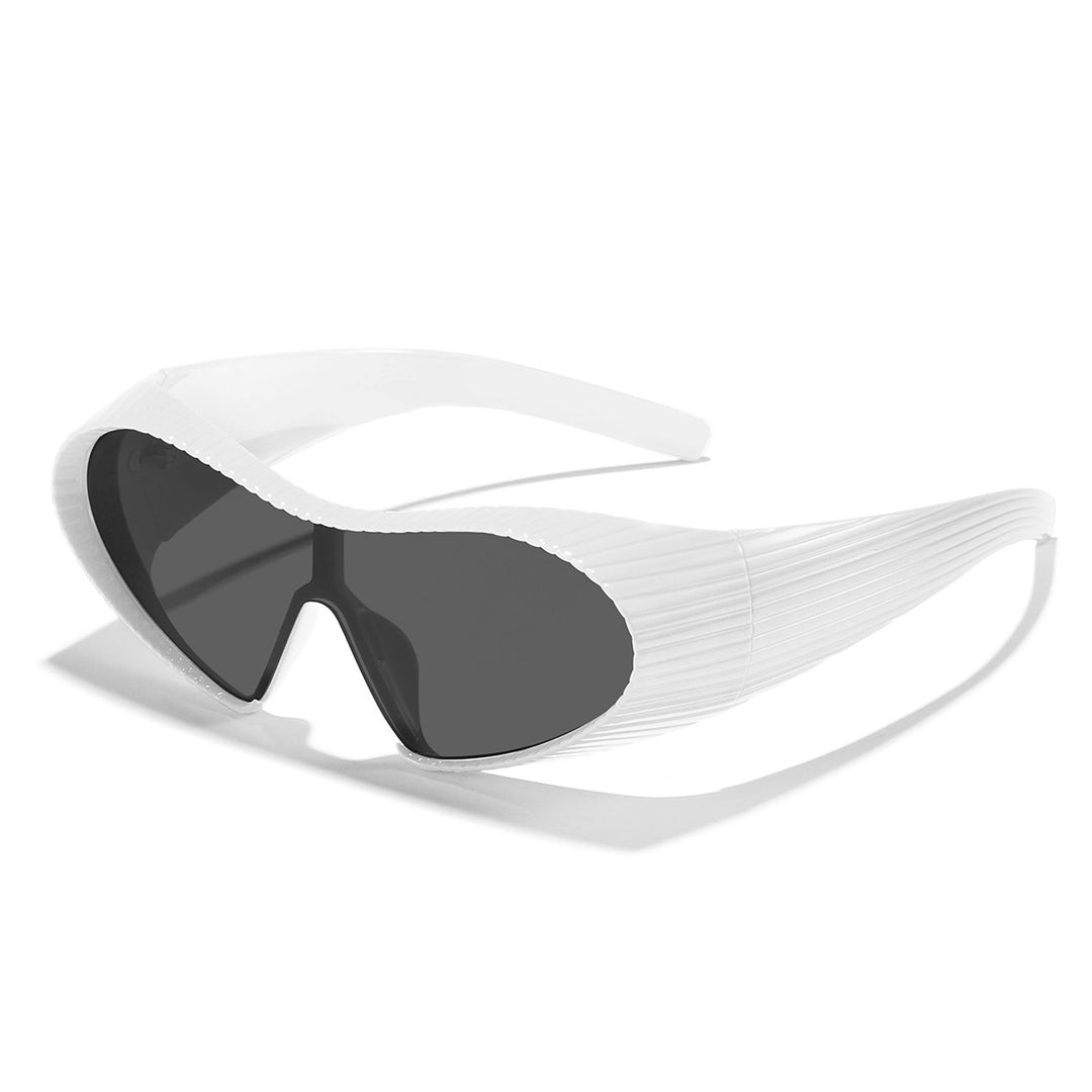 Dame trendy sports solbriller med elastisk ramme Luvikno