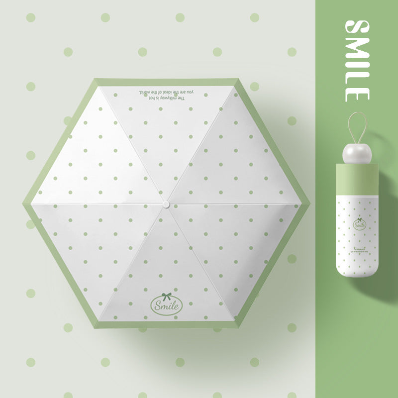 Damer kompakt og innovativ paraply med sikkerhetsmekanisme Luvikno
