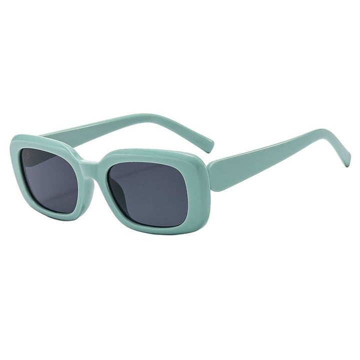 Dame Modis avslappet firkantet solbrille med bred ramme og UV-beskyttelse Luvikno