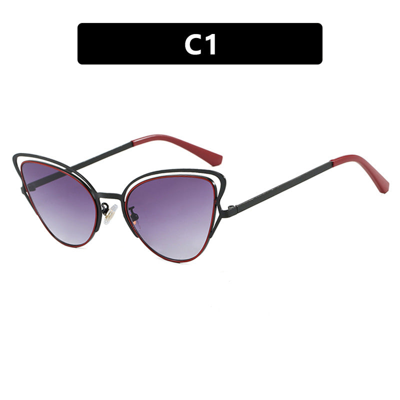 Dame Cat-Eye Briller med edelt metallramme og komfortabel passform Luvikno