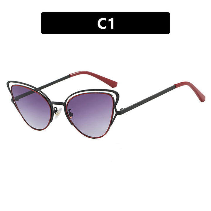 Dame Cat-Eye Briller med edelt metallramme og komfortabel passform Luvikno