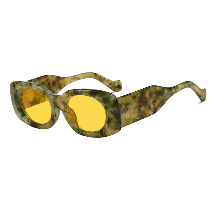 Dame futuristisk solbrille i elegant kvadratdesign Luvikno