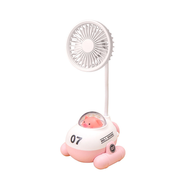 Unisex Bærbar Mini-vifte i søtt panda-design Luvikno