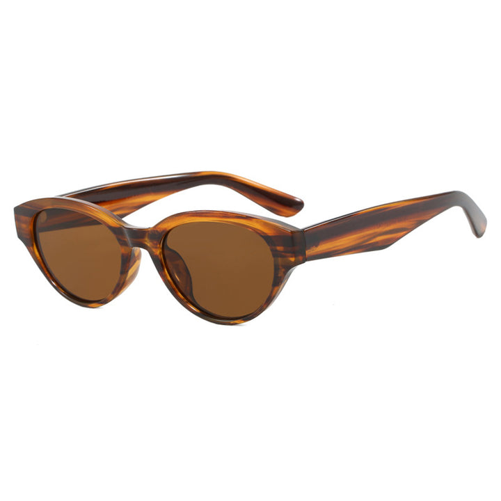 Dame Cat-Eye solbriller med beskyttende UV-filter og elegant ramme Luvikno