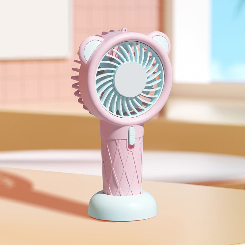 Dame Bærbar Mini-Ventilator med leken Dyredesign Luvikno