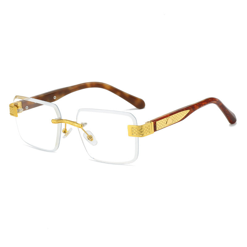 Damer elegant solbrille med luksuriøs, glitrende ramme Luvikno