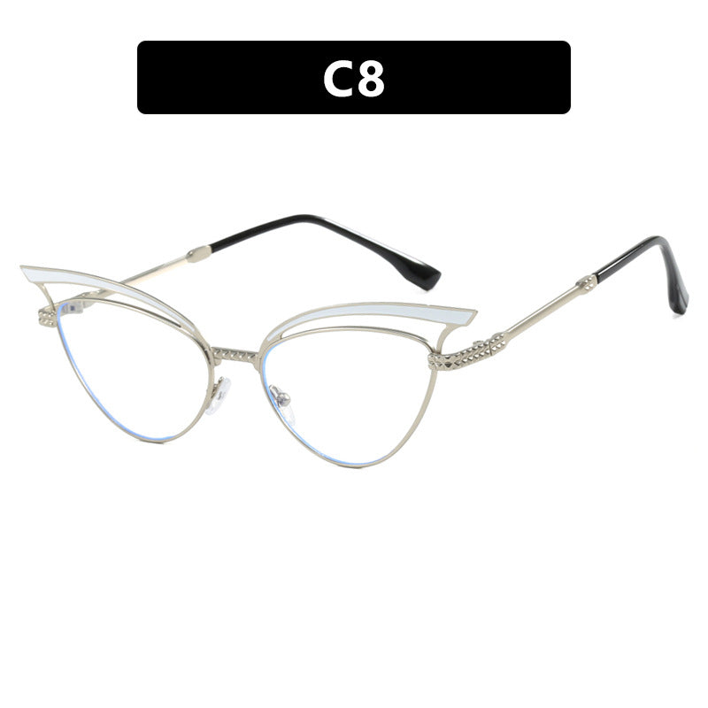 Dame Cat-Eye Briller med filigran designelement Luvikno
