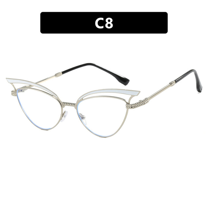 Dame Cat-Eye Briller med filigran designelement Luvikno