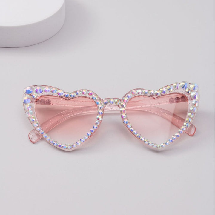 Dame Hjerteformet Glitter-solbrille Luvikno