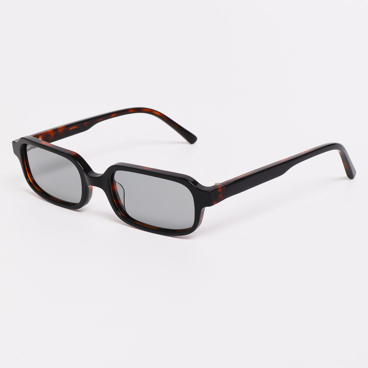 Dame solbrille i moderne, kantete design med høyt utviklede UV-beskyttelseslinser Luvikno