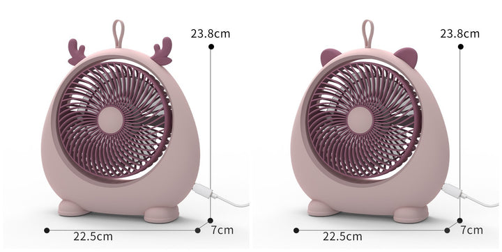 Damer Bærbar Mini-vifte i kawaii dyredesign Luvikno
