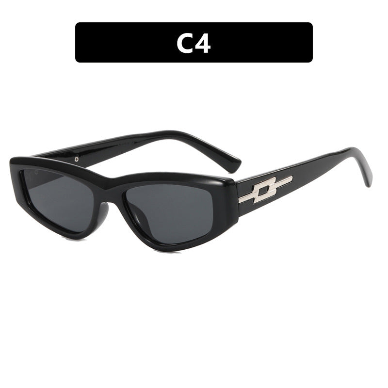 Dame moteriktig solbrille i trendig kattøye-design Luvikno
