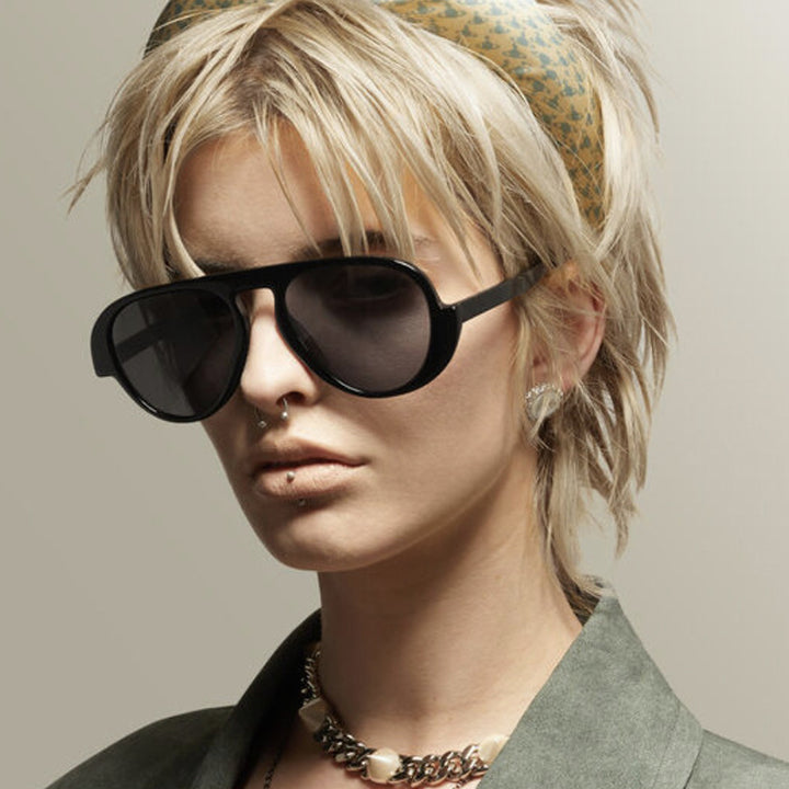 Dame solbrille med unikt retro-ramme og UV-beskyttelse Luvikno