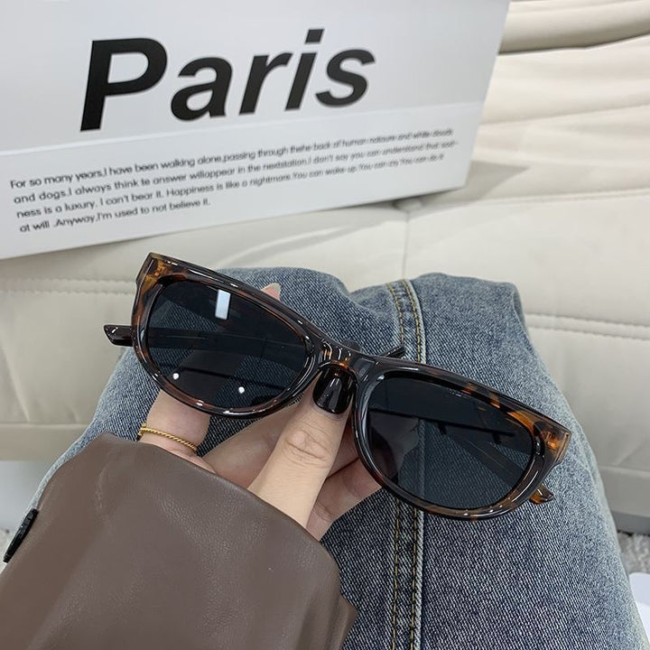 Dame moter Cat-Eye solbrille med robust ramme Luvikno