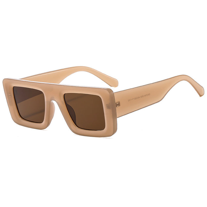 Damer Moderiktig kvadratisk solbrille med ekstra bred ramme Luvikno