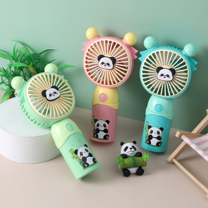 Dame bærbar Mini-vifte med søtt panda-design Luvikno
