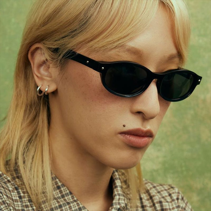 Dame Cat-Eye solbrille i elegant vintage-stil Luvikno
