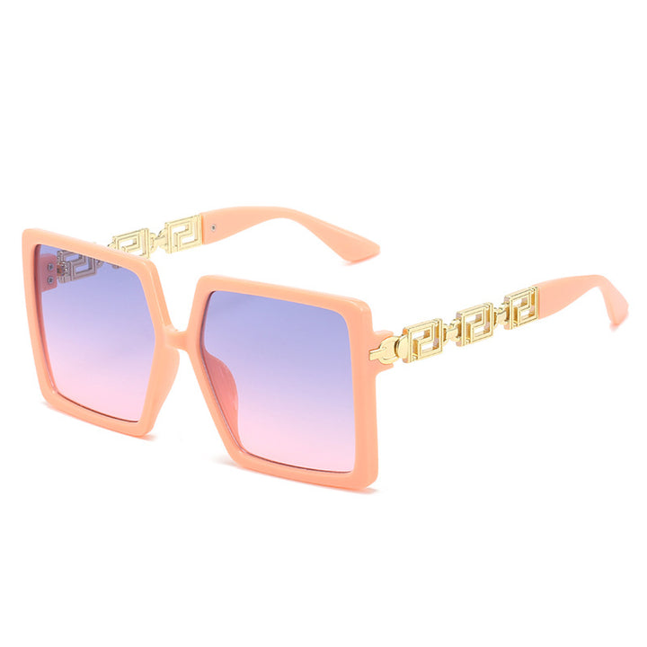 Dame kvadratisk solbrille med luksuriøse detaljer Luvikno
