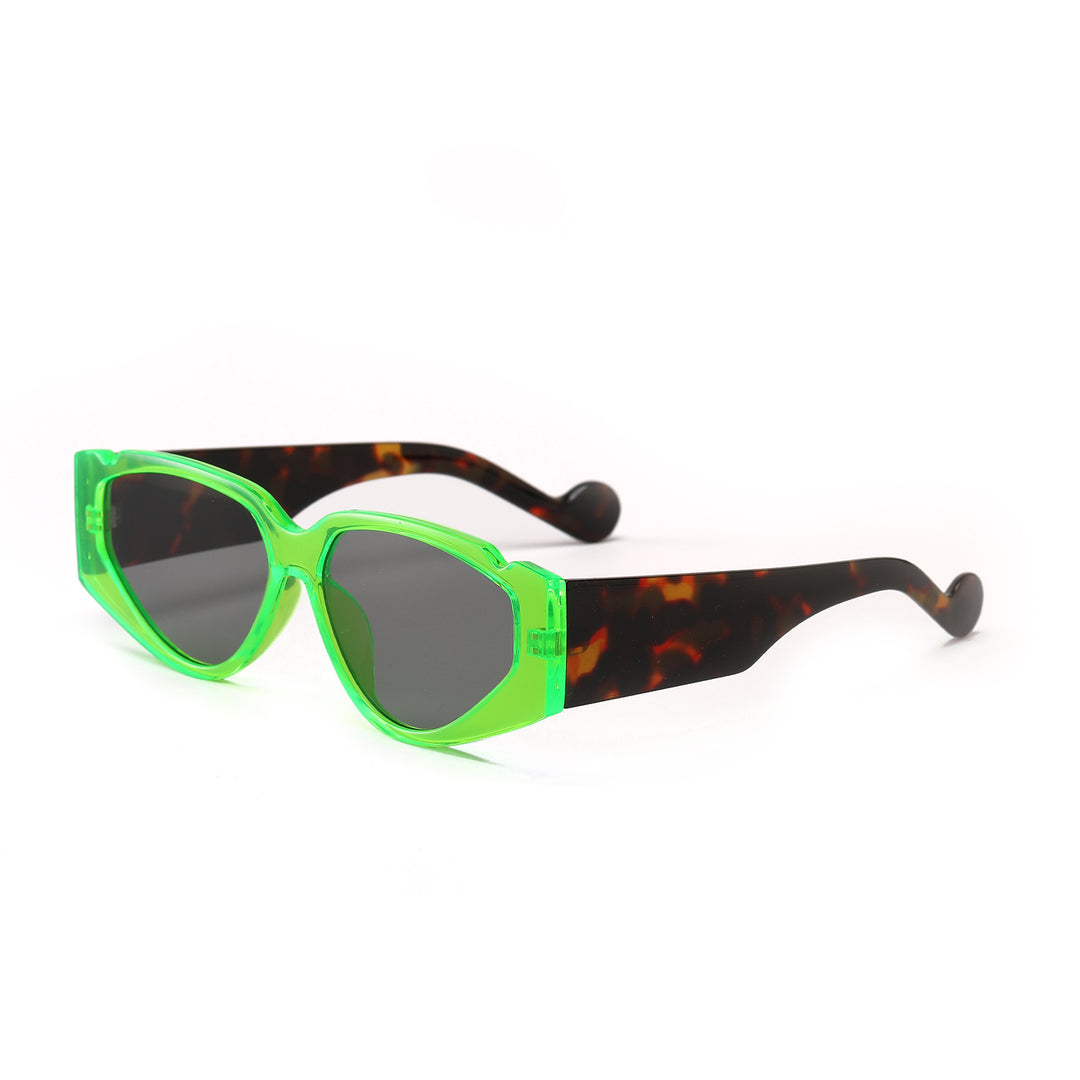 Dame Fashion-solbrille med innovativ ramme og beskyttende UV-beskyttelse Luvikno
