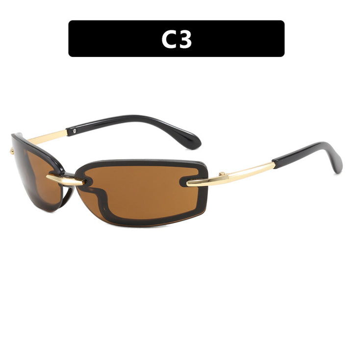 Dame trendy solbrille med moderne design og UV-beskyttelse Luvikno