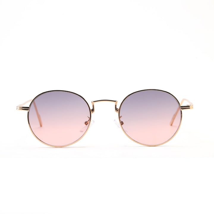 Dame rund modisk solbrille med elegant design Luvikno
