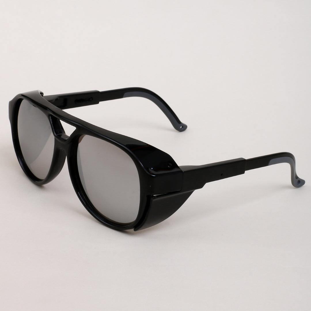 Dame oversized solbriller i geometrisk design med robust ramme og polarisert glass Luvikno