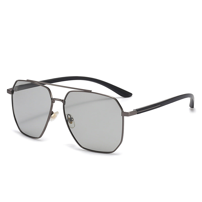 Herrer fashionable solbriller med edel ramme og polariserte glass Luvikno