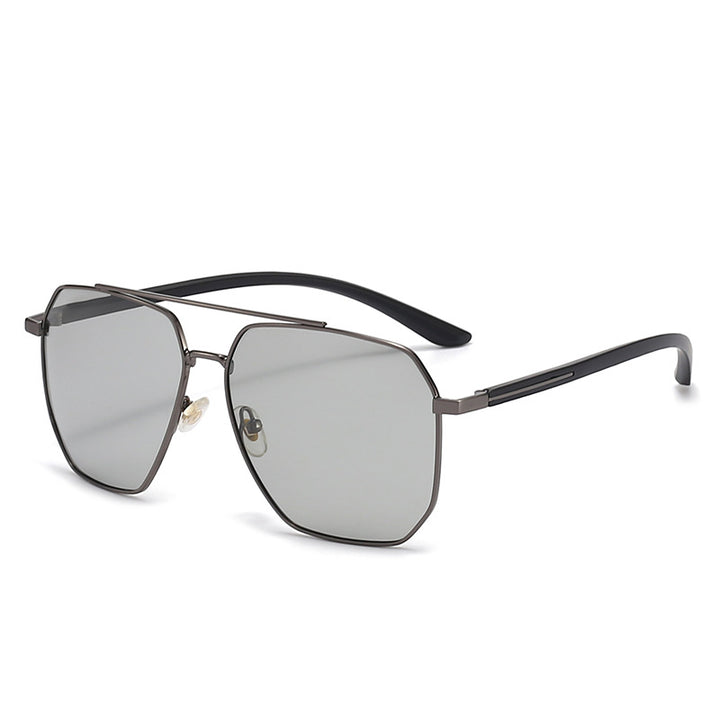 Herrer fashionable solbriller med edel ramme og polariserte glass Luvikno