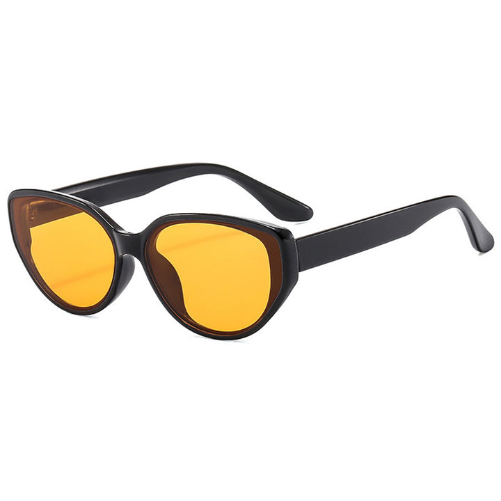 Dame moteriktig solbrille i elegant cat-eye stil Luvikno