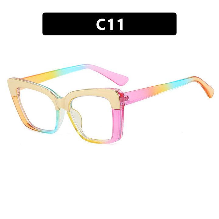 Dames moteriktig brille i trendy geometrisk design Luvikno