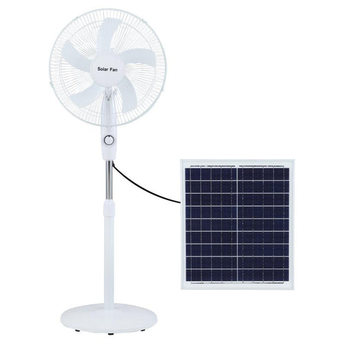Unisex Solarbetrift Stående vifte med justerbar vinkel og effektive vifteblader Luvikno