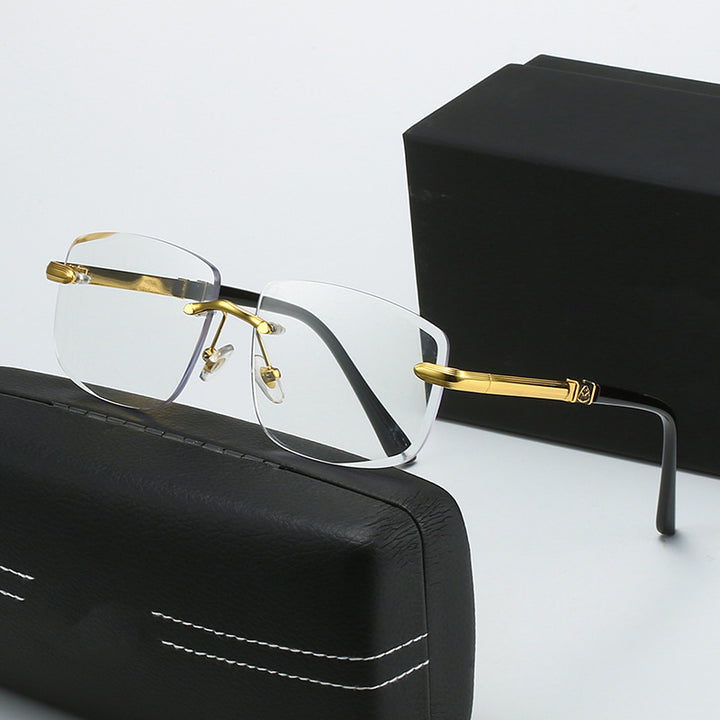 Dame kvadratisk solbrille med stilige plast- og metalldetaljer Luvikno