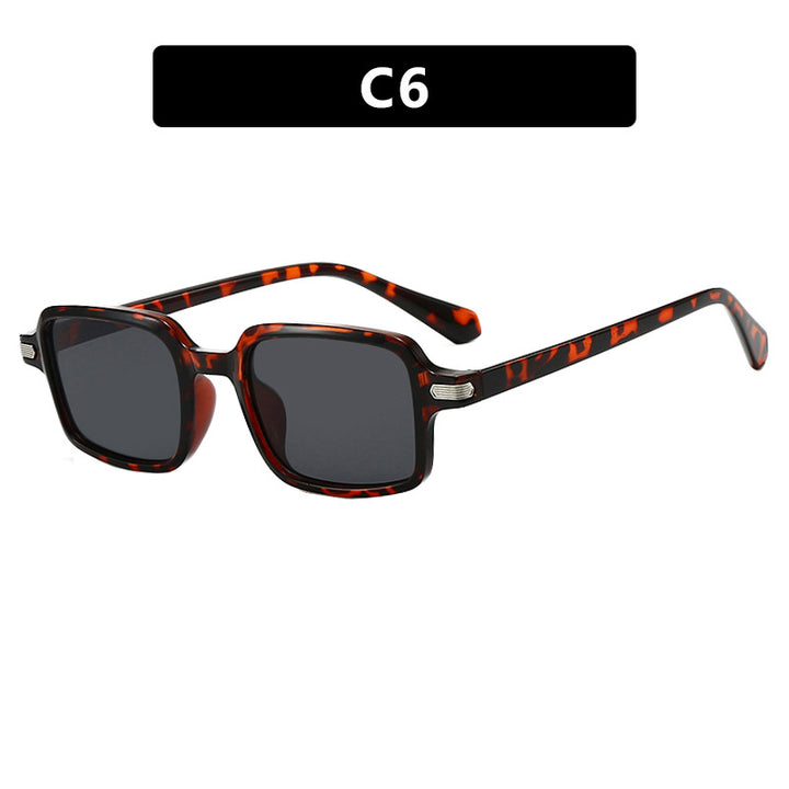 Dame kvadratisk solbrille med beskyttende UV-filter og robust ramme Luvikno