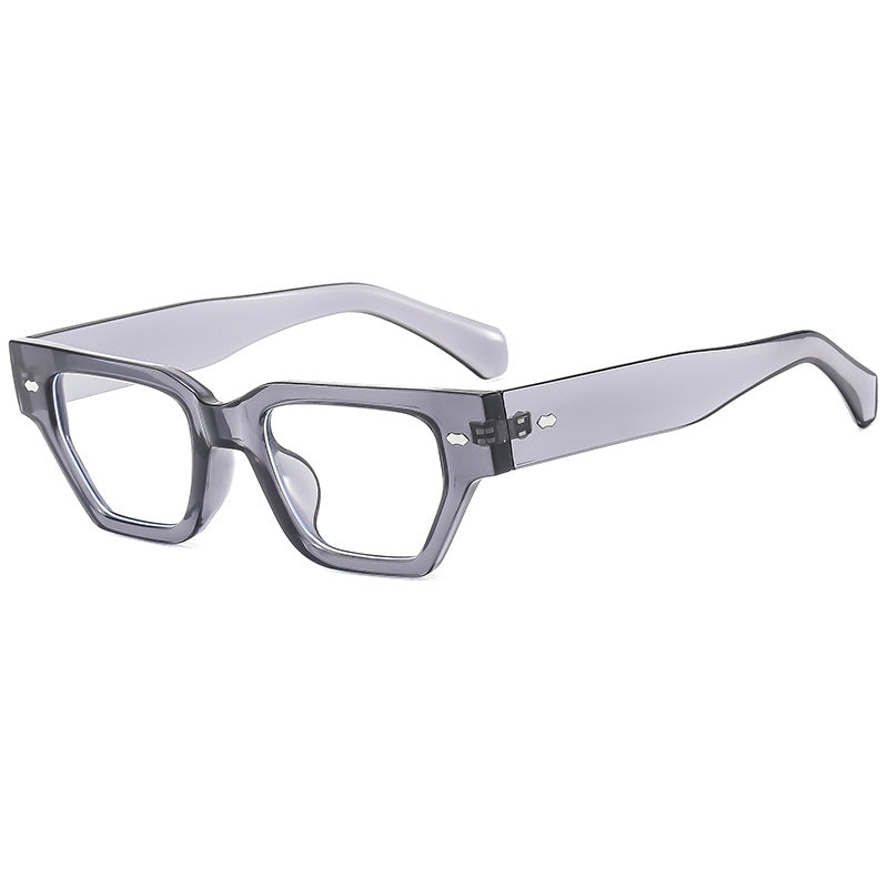 Dame solbriller i moderne, geometrisk design med blendfrie glass Luvikno