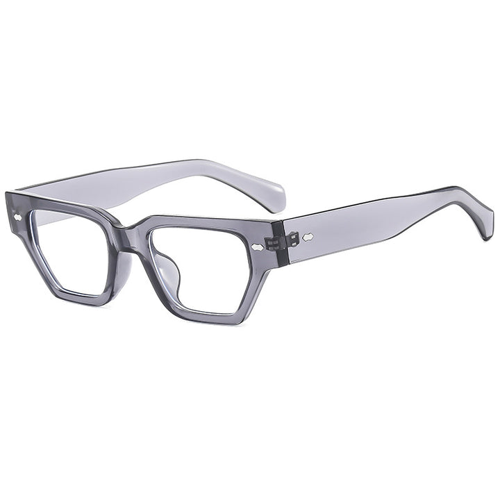 Dame solbriller i moderne, geometrisk design med blendfrie glass Luvikno