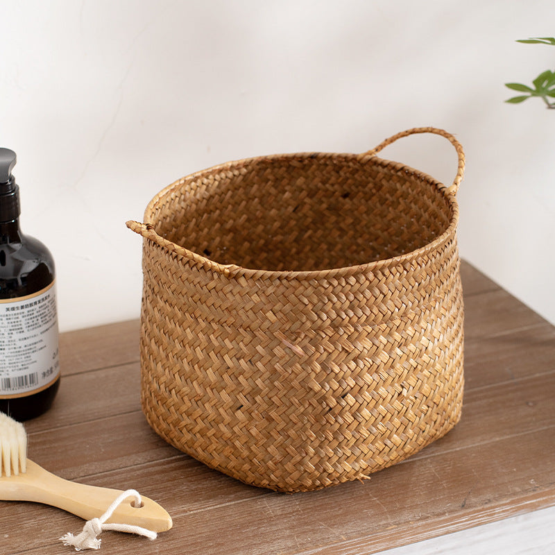Unisex Stilige oppbevaringskurver laget av håndvevd naturmateriale Luvikno