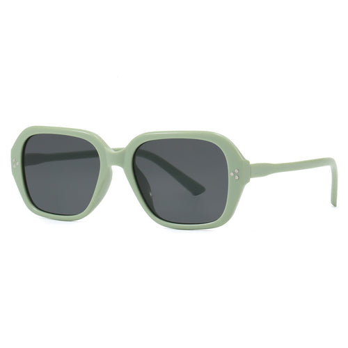 Dame stilige solbriller i trendy geometrisk design Luvikno