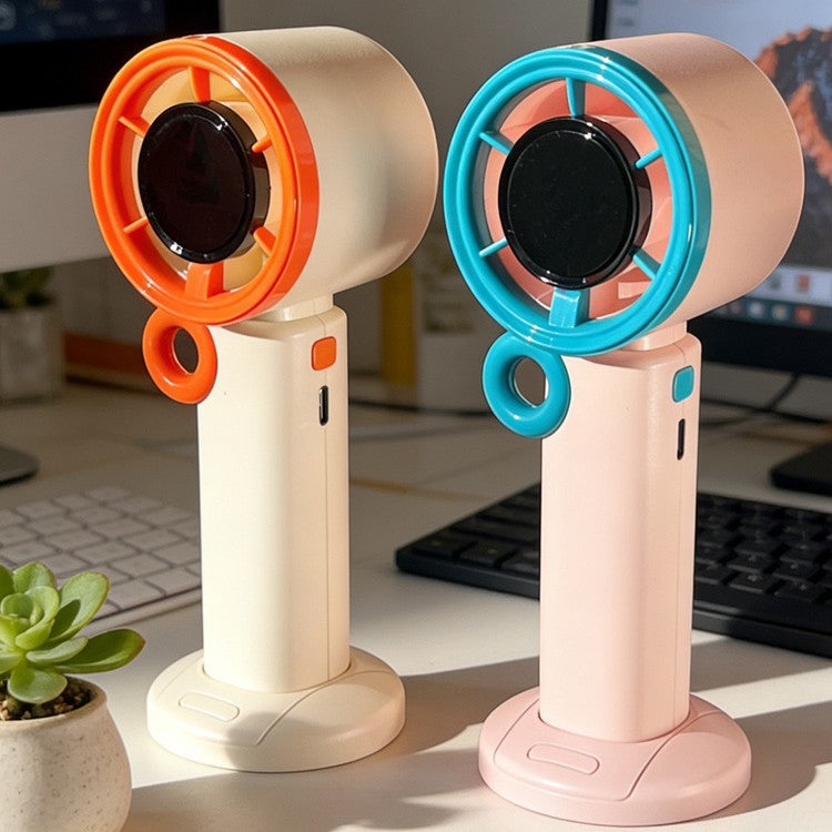 Unisex Bærbar Håndvifte med ergonomisk design og USB-opladning Luvikno