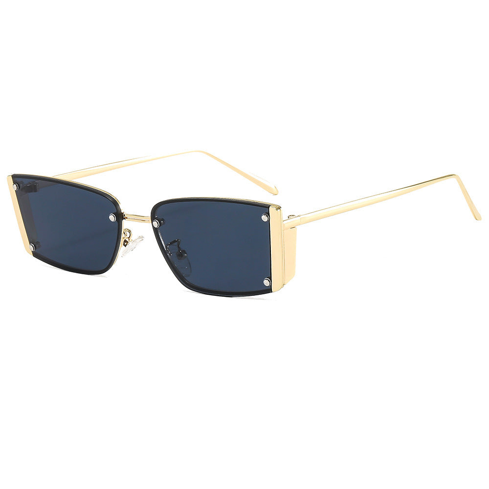 Dame Fashionable solbriller med ekstravagant geometrisk ramme Luvikno