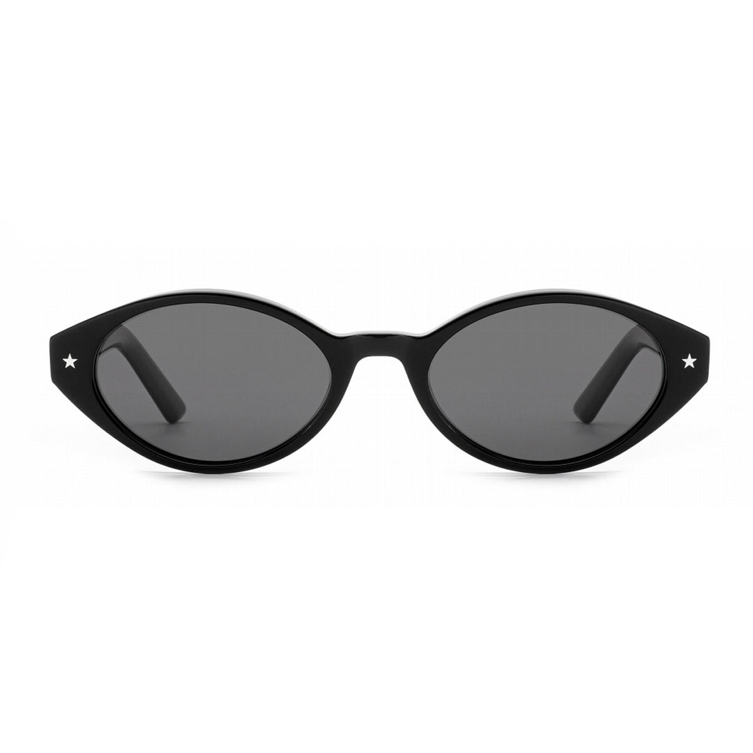 Dame solbrille i ovalt retro-design med høyeste UV-beskyttelse Luvikno