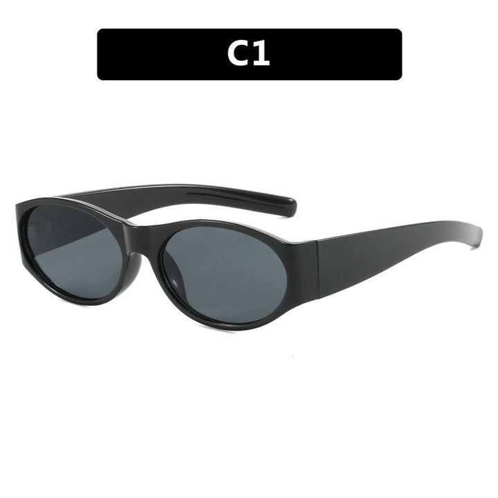 Dame motesolbrille med elegant, oval design og UV-beskyttelse Luvikno